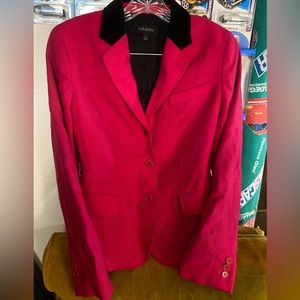 Talbots Hot Pink Peplum Suit Jacket